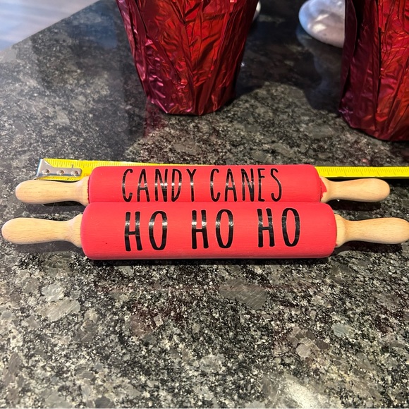 Small Rolling Pins, Holiday, Home Decor, Handmade Set of 2 - Picture 2 of 4